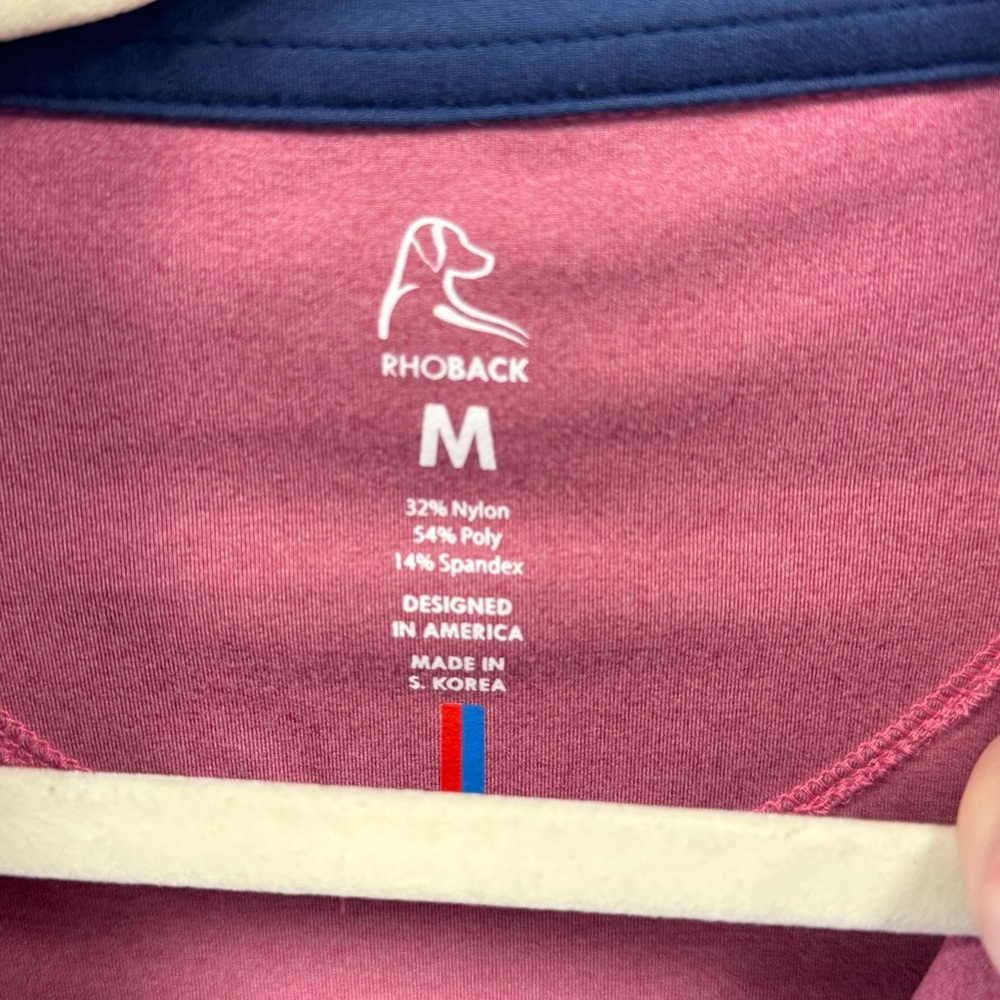 Rhoback Men’s Solid Performance Q-Zip Stretch Gol… - image 7